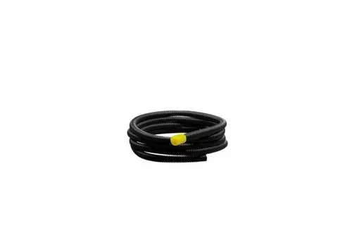 Produktbild: STIEBEL ELTRON Fühlerrohr Z-FH-FR, 5mm, 205776. Schwarzes, gewelltes Fühlerrohr in Schlaufenform, mit gelbem Verschlussstopfen.